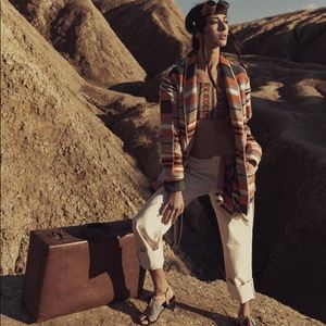 H&M studio 2016 fringes white jeans new s